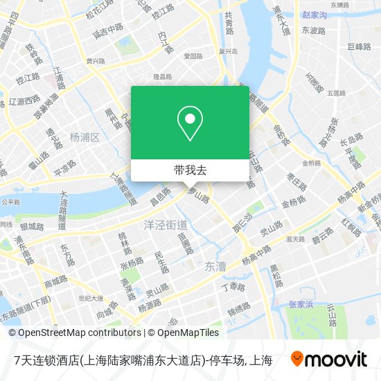 7天连锁酒店(上海陆家嘴浦东大道店)-停车场地图