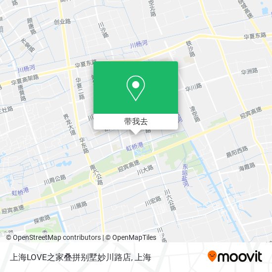 上海LOVE之家叠拼别墅妙川路店地图