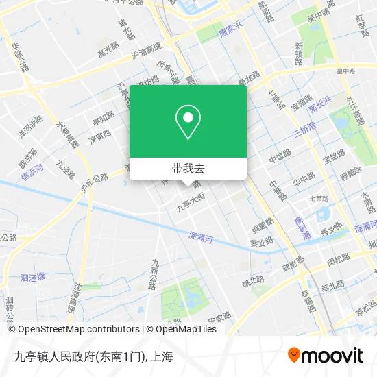 九亭镇人民政府(东南1门)地图