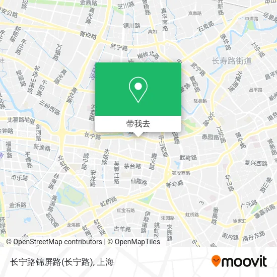 长宁路锦屏路地图