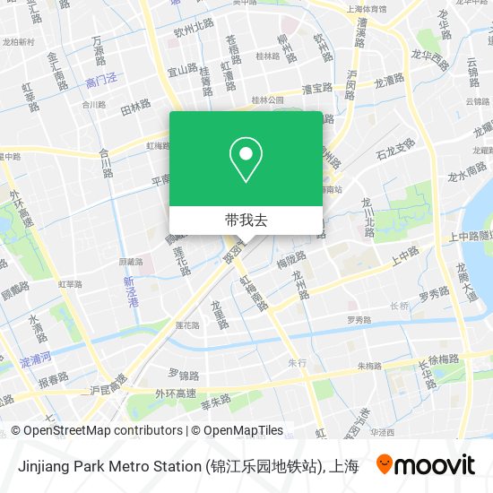 Jinjiang Park Metro Station (锦江乐园地铁站)地图