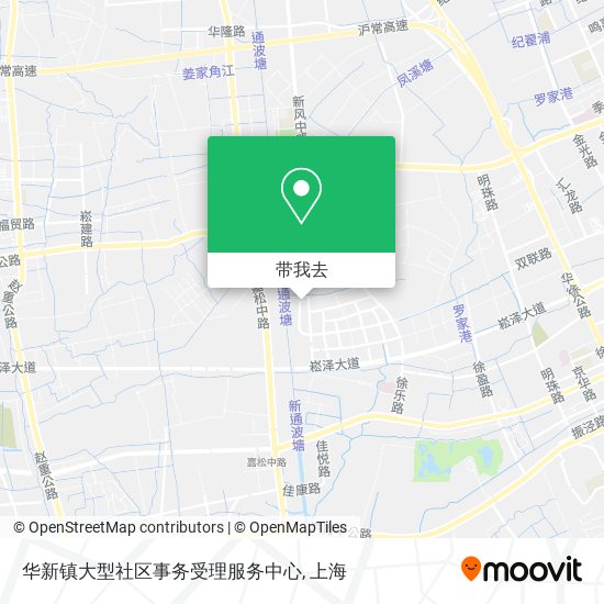 华新镇大型社区事务受理服务中心地图