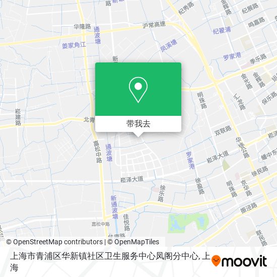 上海市青浦区华新镇社区卫生服务中心凤阁分中心地图
