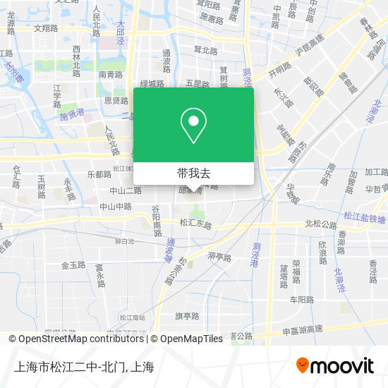上海市松江二中-北门地图