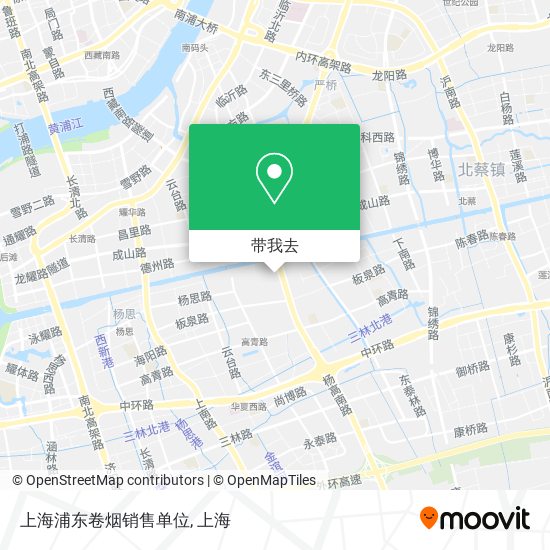 上海浦东卷烟销售单位地图