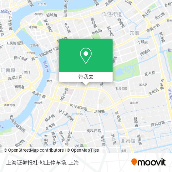 上海证劵报社-地上停车场地图