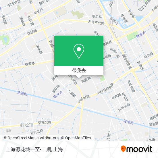 上海源花城一至-二期地图