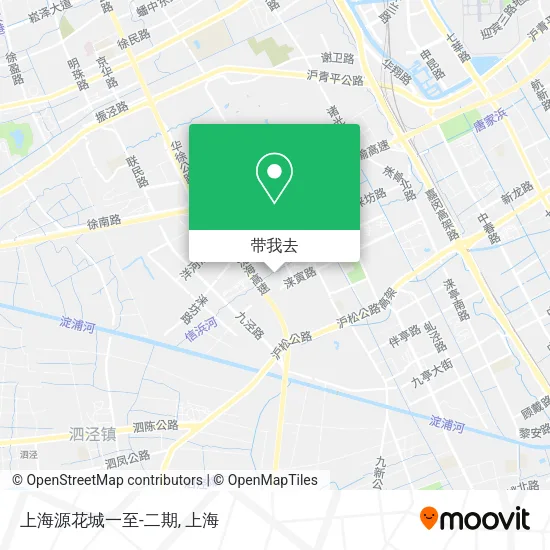 上海源花城一至-二期地图