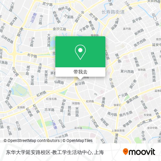 东华大学延安路校区-教工学生活动中心地图