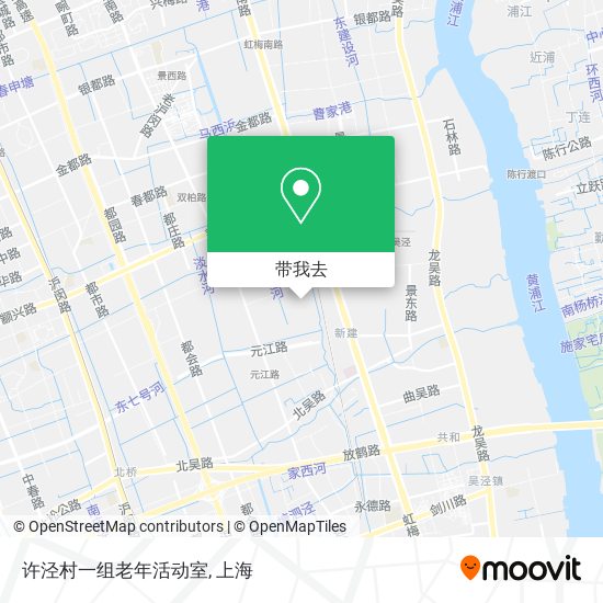 许泾村一组老年活动室地图