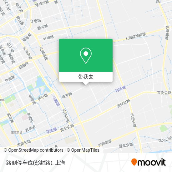 路侧停车位(彭封路)地图