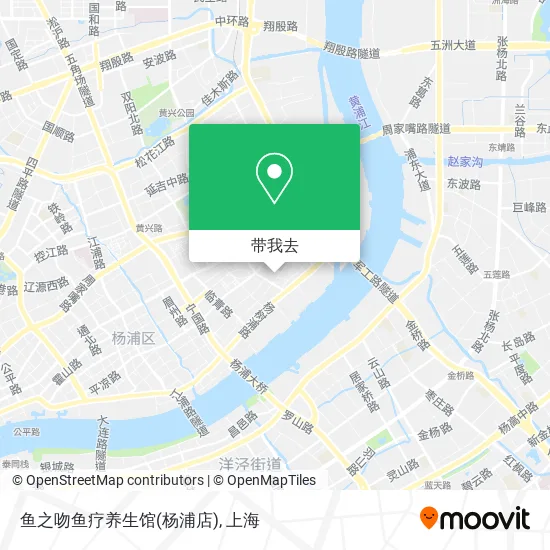 鱼之吻鱼疗养生馆(杨浦店)地图
