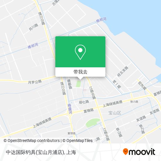 中达国际钓具(宝山月浦店)地图