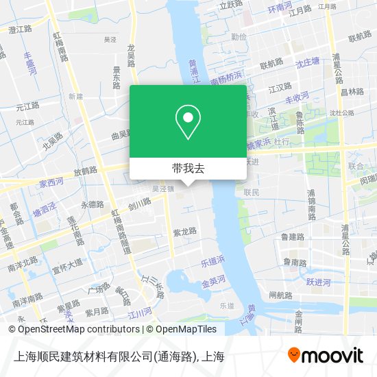 上海顺民建筑材料有限公司(通海路)地图