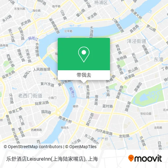 乐舒酒店LeisureInn(上海陆家嘴店)地图