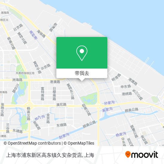 上海市浦东新区高东镇久安杂货店地图