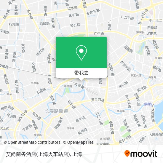 艾尚商务酒店(上海火车站店)地图