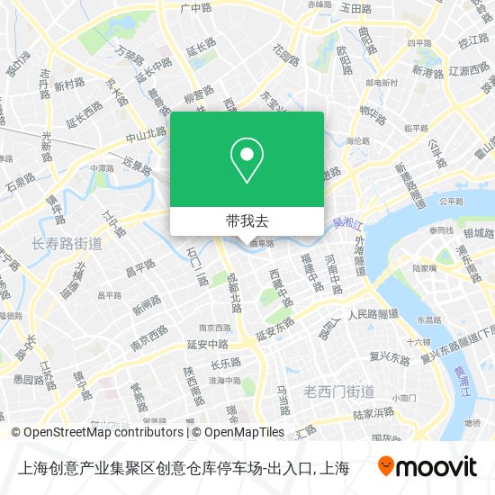 上海创意产业集聚区创意仓库停车场-出入口地图