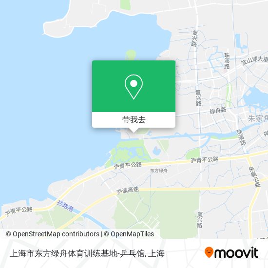 上海市东方绿舟体育训练基地-乒乓馆地图