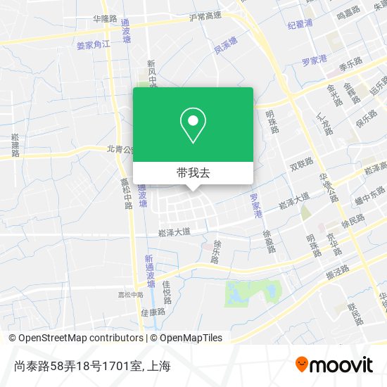 尚泰路58弄18号1701室地图