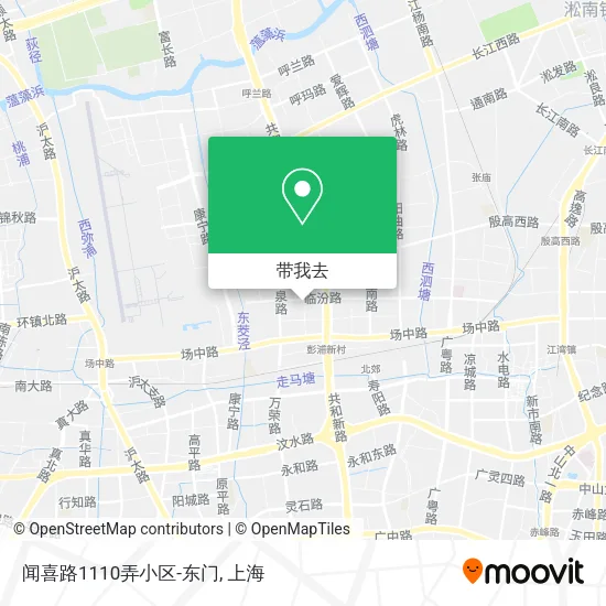 闻喜路1110弄小区-东门地图