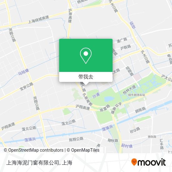 上海海泥门窗有限公司地图