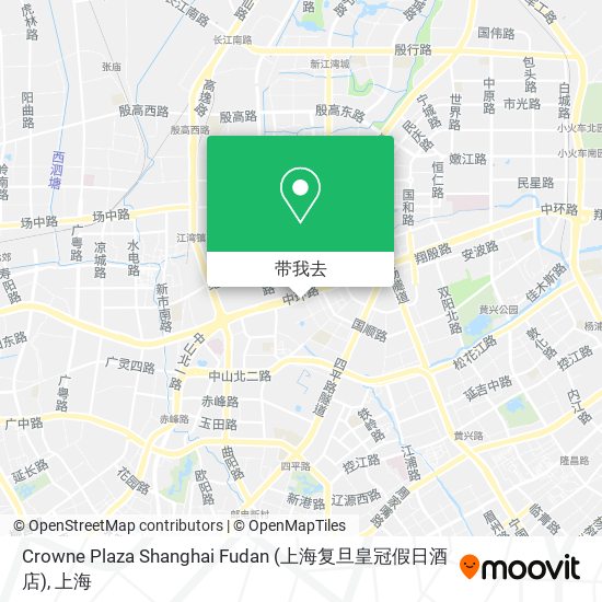 Crowne Plaza Shanghai Fudan (上海复旦皇冠假日酒店)地图