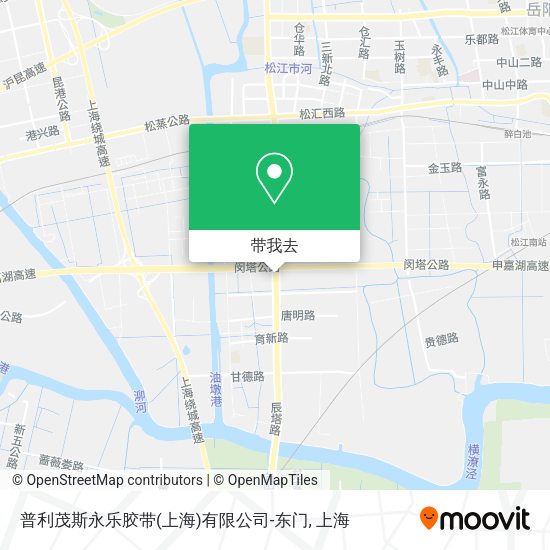 普利茂斯永乐胶带(上海)有限公司-东门地图