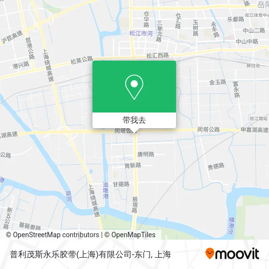 普利茂斯永乐胶带(上海)有限公司-东门地图