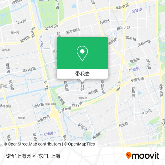 诺华上海园区-东门地图