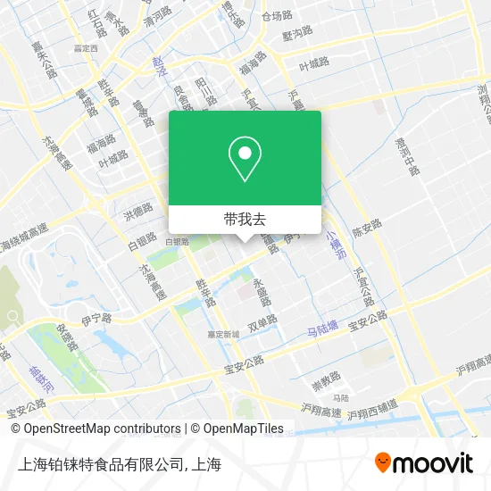 上海铂铼特食品有限公司地图