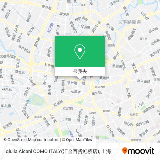 qiulia Aicani COMO ITALY(汇金百货虹桥店)地图