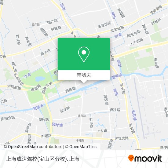 上海成达驾校(宝山区分校)地图