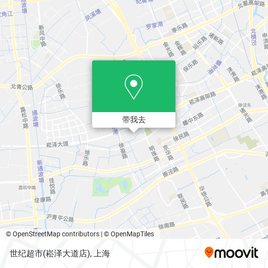 世纪超市(崧泽大道店)地图