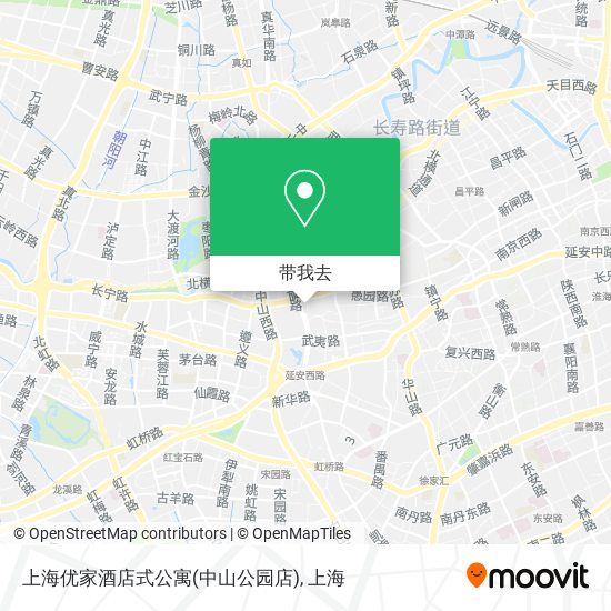 上海优家酒店式公寓(中山公园店)地图