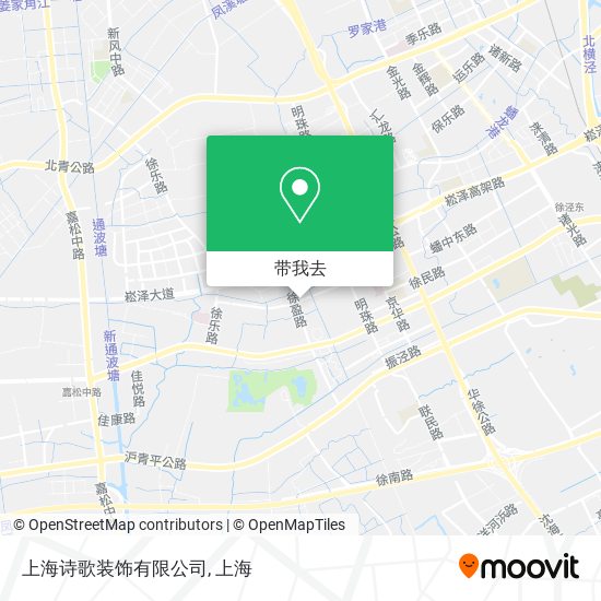 上海诗歌装饰有限公司地图