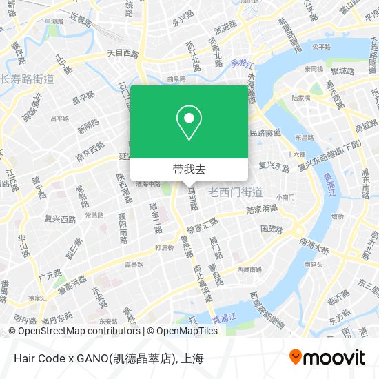 Hair Code x GANO(凯德晶萃店)地图