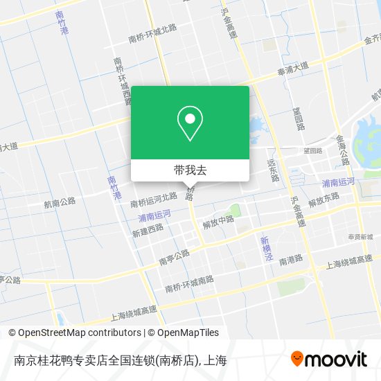 南京桂花鸭专卖店全国连锁(南桥店)地图