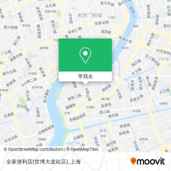 全家便利店(世博大道站店)地图