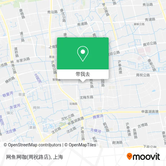 网鱼网咖(周祝路店)地图
