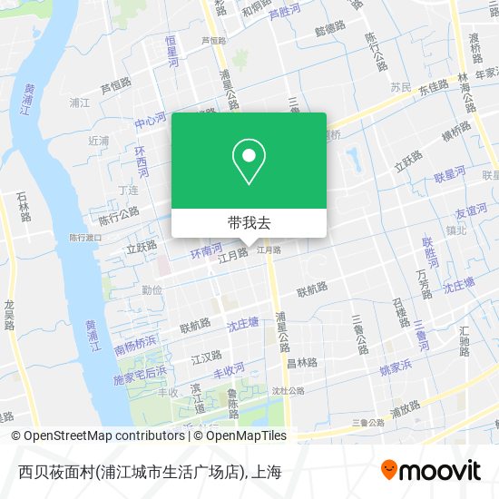 西贝莜面村(浦江城市生活广场店)地图