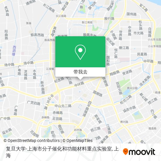 复旦大学-上海市分子催化和功能材料重点实验室地图