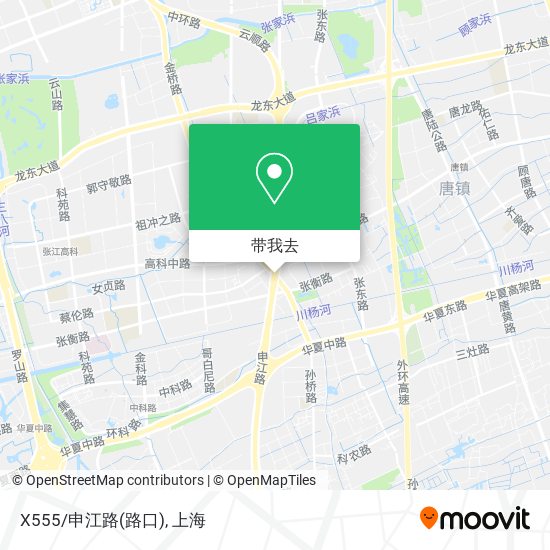X555/申江路(路口)地图