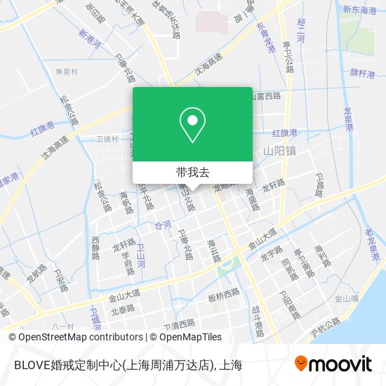 BLOVE婚戒定制中心(上海周浦万达店)地图