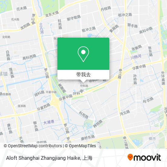 Aloft Shanghai Zhangjiang Haike地图