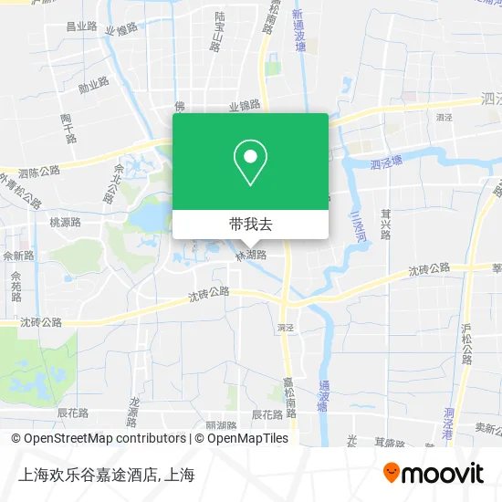 上海欢乐谷嘉途酒店地图