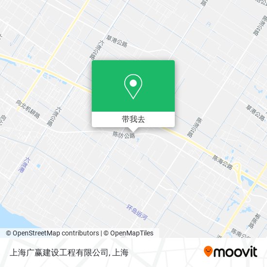 上海广赢建设工程有限公司地图