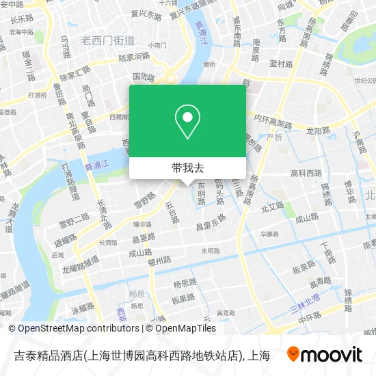吉泰精品酒店(上海世博园高科西路地铁站店)地图
