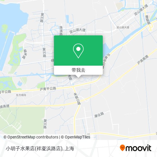 小胡子水果店(祥凝浜路店)地图