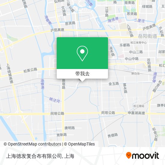 上海德发复合布有限公司地图